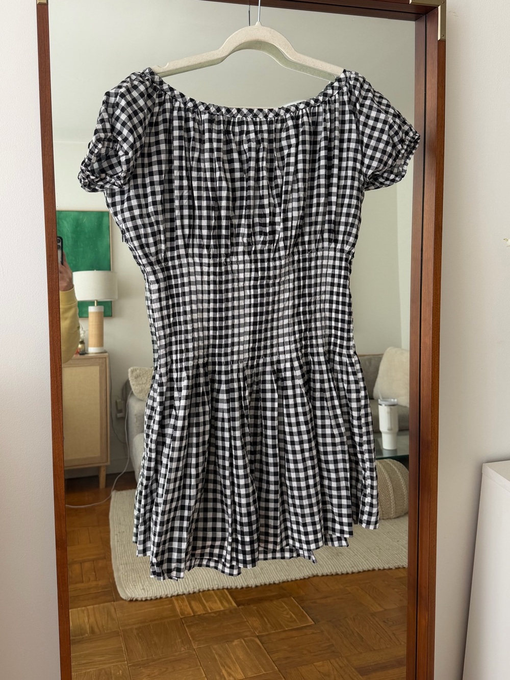 NWT Frankie's Bikinis Sadie Gingham Mini Dress - Picture 6 of 6